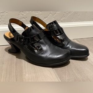 Fluevog Nandri Black slingback Women's Shoes